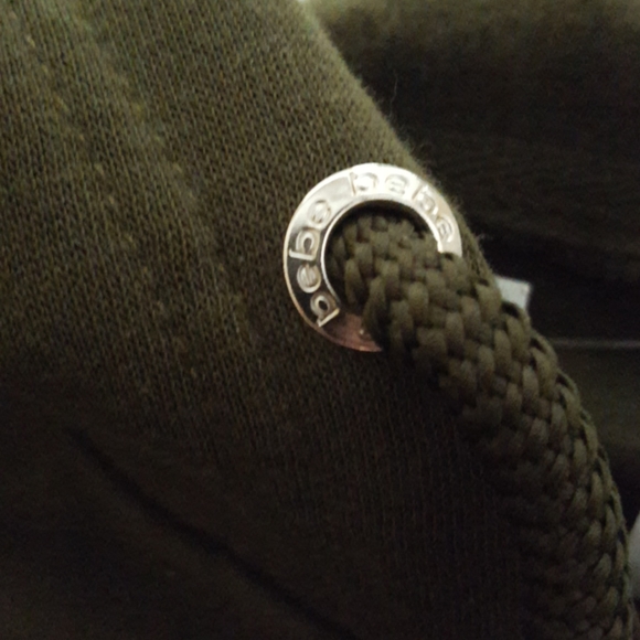 bebe Oversized Tape Ribbed Mini Logo Hoodi… - Picture 11 of 16